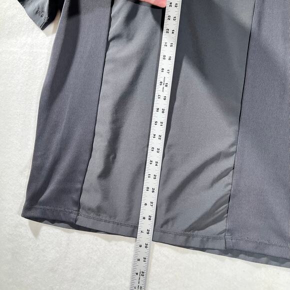 Cherokee Uniforms Henley Top Woman's Large Style # CKI803 Grey Zipper Pocket - Picture 9 of 11